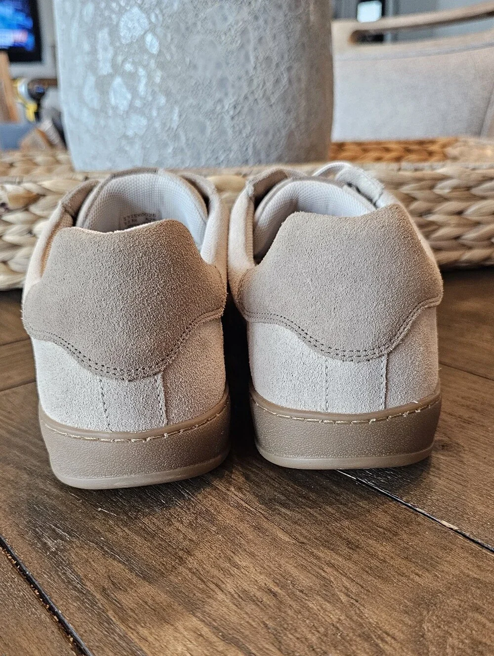 SECTIONX Men's Tan & Beige Suede Low Top Sneakers Shoes. Size 12M NWOB